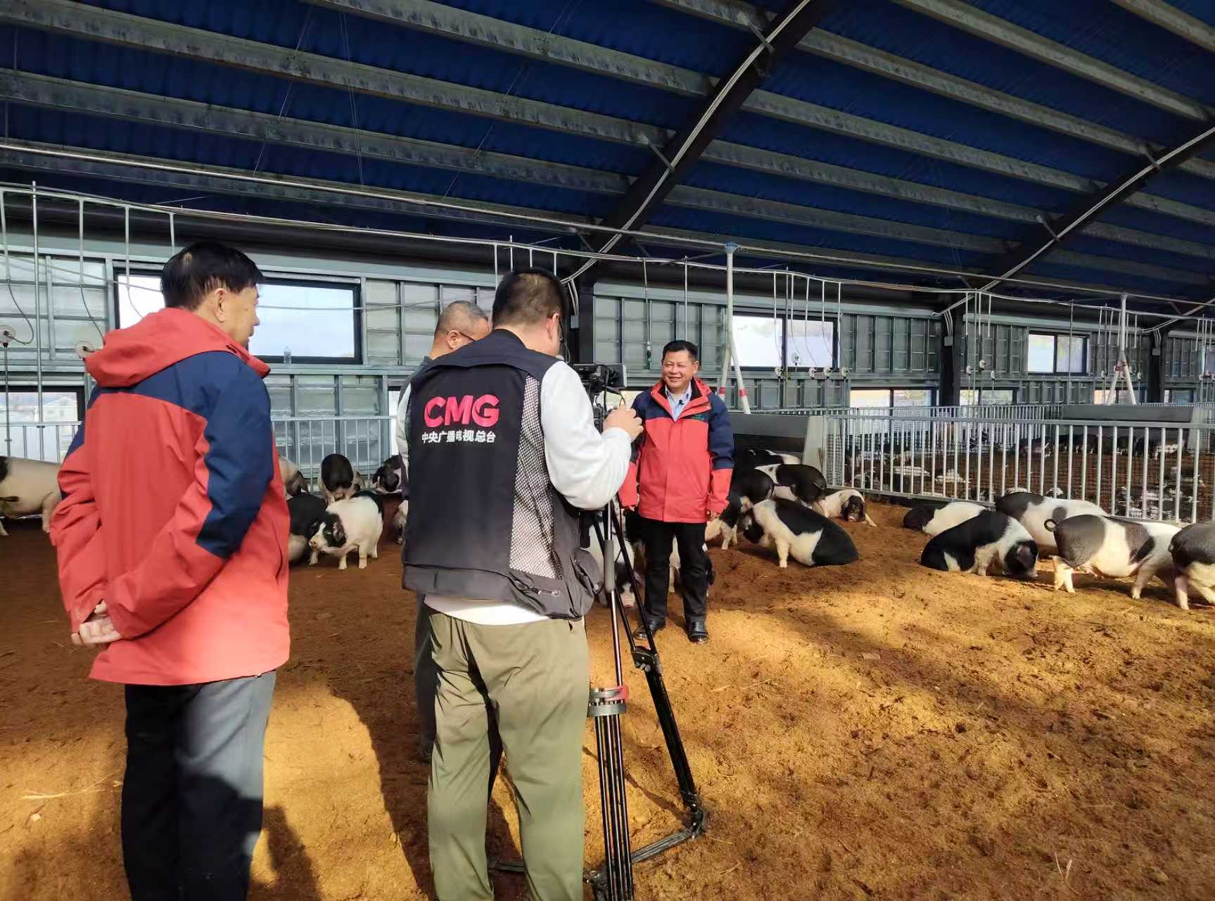 中国广播电视总台实地采访